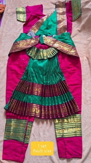 Bharatanatyam - Green and Pink